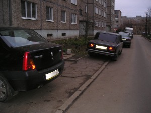 Парковка на тротуаре