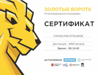 Result in the Vladimir Half-Marathon
