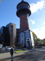2022.10.12 At the Zelenogradsk (Cranz) water tower built in 1905, which now became a wonderful museum “Murarium” – one of the thematic museums of this town of cats.