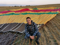 After the air balloon flight