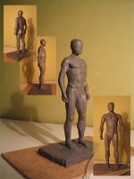 «Идеальный» мужчина 
(скульптурный пластилин, 2005)