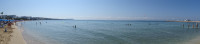 Панорама Средиземного моря с пляжа Лиманаки