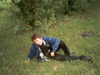 2000.10.dd Almost lying in the grass at the VlSU.