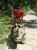 2007.07.13 Trainer of wooden rhinoceroses.