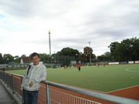 2016.09.17 It is the first time I saw field hockey in action on a stadium of the Vienna Prater (Weiner Prater) park.