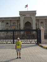2018.06.04 With H. H. Ruler's Office in the background; the ruler of the Sharjah emirate is also called “emir”.