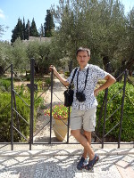 2018.09.09 At the gate of the Garden of Gethsemane in Jerusalem, where Judas betrayed Jesus Christ.