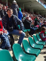 2019.04.28 At the “RZD Arena” stadium before a premier league match between the “Lokomotiv” and “Enisei” football clubs.
