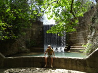 2019.06.03 Sitting at the foot of the “7 Springs” waterfall on the island of Rhodes.