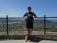 2019.06.05 On the Filerimos hill with a view to the Rhodes island.