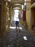 2019.06.06 When on a narrow street of the Old Town of Rhodes not the angle is bad but the lighting.