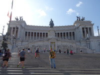 2019.10.03 A view of the Vittoriano (a monument in honor of Victor Emmanuel II, the first king of the united Italy) from its stairs.