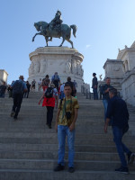 2019.10.03 It's difficult to take a picture without people at the popular statue of Victor Emmanuel II, the first king of the united Italy.