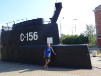 2021.07.11 At the monument to the Baltic submariners in the form of a part of the submarine S-156 “Komsomolets of Kazakhstan”.