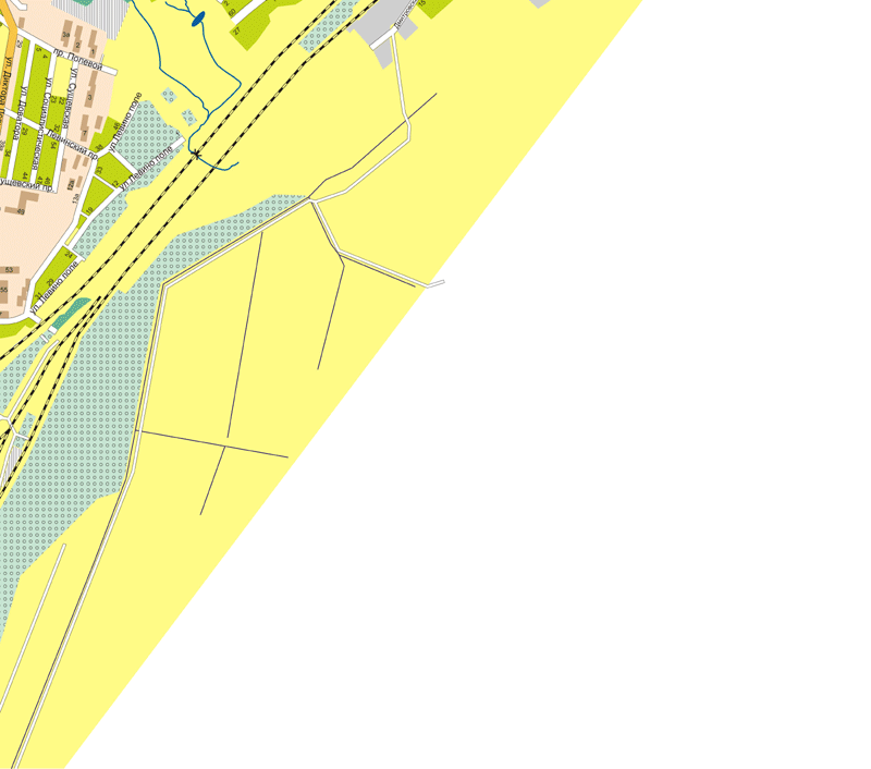Карта города Владимира, уровень 2, сегмент 3-4