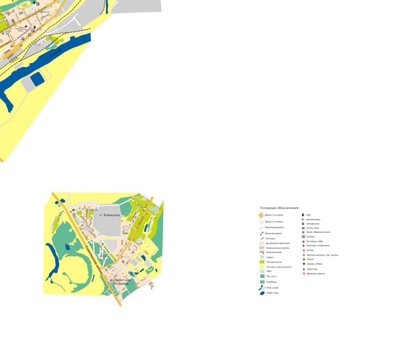 Карта города Владимира, уровень 1, сегмент 4
